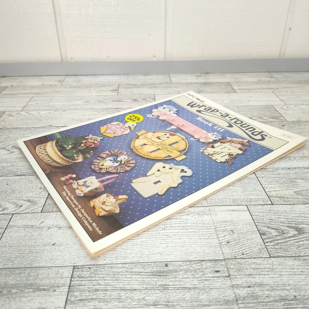 Wrap-A-Rounds Book III Tole Painting Designs 1988 Vtg Craft Patterns Folk Art Bk